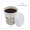 Boardwalk Plastic Deerfield Hot Cup Lids Fits 10 oz. to 20 oz. Hot Cups - White (50/Pack, 20 Packs/Carton)
